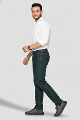 Bottle Green Genius Jeans™ – Straight Fit