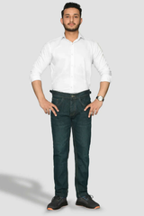 Bottle Green Genius Jeans™ – Straight Fit